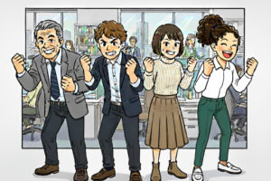 スタッフのイラスト